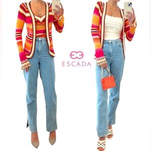 ESCADA Ribbed Knit Sweater / Cardigan